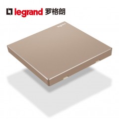 罗格朗 填空面板逸景玫瑰金空白面板挡板底盒盖板装饰板86型光板