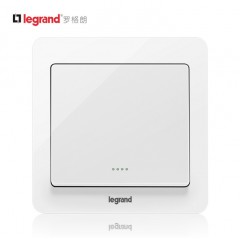 罗格朗 家用单开双控1开一位单联双控一灯双控开关面板楼梯86型