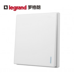 罗格朗 大面板单联单控单开一开1开一位家用电灯开关86型墙壁