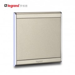 罗格朗 开关插座尚韵锻沙金 86型 空白面板 白板 盖板 香槟金