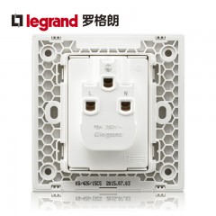 罗格朗 三孔16a空调专用插座面板家用电热水器大功率墙壁16安