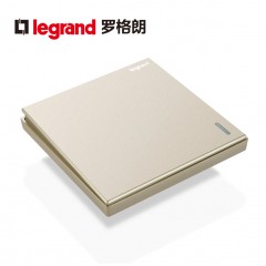 罗格朗 大面板单联单控单开一开1开一位家用墙壁电灯开关86型