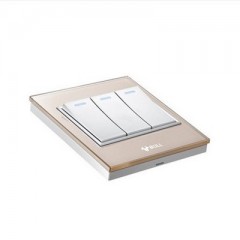 公牛 装饰开关系列面板 3开双控开关插座三开双控开关 G22