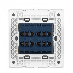 公牛 装饰开关系列面板 4开双控开关插座四开双控开关 G22K412