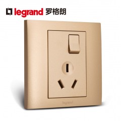 罗格朗 16a空调专用插座带开关面板大功率家用电热水器一开三孔