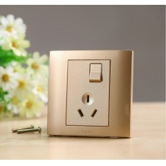 罗格朗 16a空调专用插座带开关面板大功率家用电热水器一开三孔