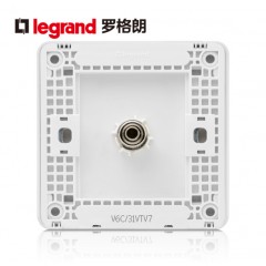 罗格朗 有线电视插座面板闭路插座有线插座 电视机插座面板86型