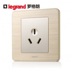 罗格朗 逸典金三孔16a空调专用插座面板家用电热水器16安大功率