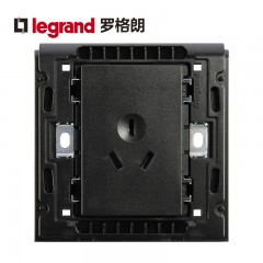 罗格朗 K5黑色三孔16a空调专用插座面板家用电热水器16安大功率 K5/426/15CS-C