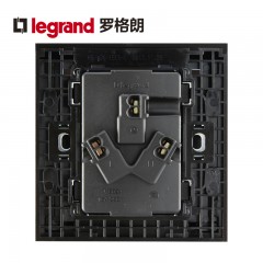 罗格朗 K5黑色三孔16a空调专用插座面板家用电热水器16安大功率 K5/426/15CS-C