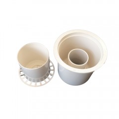 国产 PVC管件 pvc地漏 管地漏 塑料地漏 深封卫生间防臭地漏 50