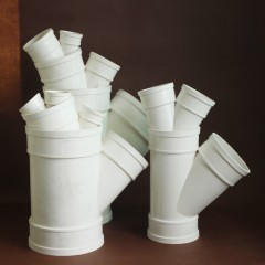 国产 PVC管件 下水管道配件 50/75/110/160斜三通 斜三叉接头