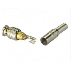 国产 美式免焊接BNC接头 监控摄像机配件 视频线连接器Q9头焊线头 铜芯