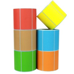 国产 热敏标签纸 彩色热敏纸 彩色热敏不干胶 条码热敏纸定制