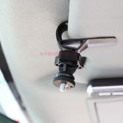 国产 1/4牙摄像机 数码照相机DV车载遮阳板行车记录仪支架不当视线支架 GP568
