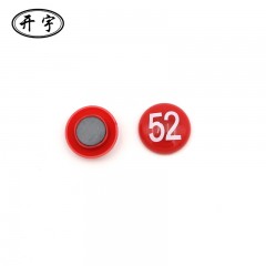 开宇 数字磁铁吸铁石彩色圆形平面磁铁片强磁力小磁钉磁贴玩具教学教具