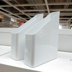 普拉吉思 杂志盒2件套 办公收纳盒文件夹资料整理