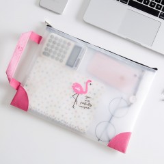 国产 手提透明文具袋拉链袋文件袋收纳袋塑料资料袋办公票据档案袋笔袋