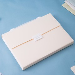 得力 风琴包多层文件夹A4资料册试卷高中生插页袋塑料档案袋手提多功能大容量收纳盒装卷子夹