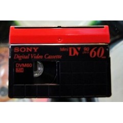 索尼/Sony  dv带摄像带录像带mini摄影带摄像机磁带5个装 DVM60R3