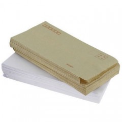 国产 100个/包 牛皮纸信封6号信封 中号信封ZL黄色信封 120*230mm