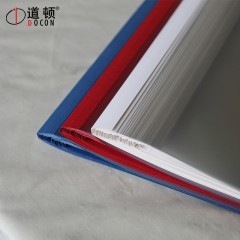 道顿 A4 合同 标书 文件 书本塑料彩色热熔封套 胶装透明封面 带侧胶纸质封皮 热熔装订机 12-24mm