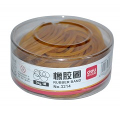 得力 3214橡胶圈 乳胶圈 皮筋 50g/筒 毛重0.05kg 牛皮筋