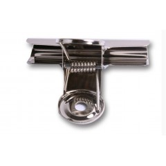 得力 2#圆形铁票夹9522 报刊资料整理夹子 钢夹 银色 6个装64mm