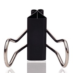 得力 19mm黑色长尾票夹票夹燕尾夹学习办公用品金属票夹夹子