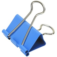 得力 彩色长尾票夹燕尾夹学习办公用品金属文件票夹资料夹子32mm