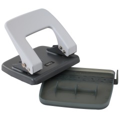 得力 中号二孔打孔机（带标尺）打洞器打孔机打洞机 办公用品0102