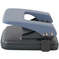 得力 中号二孔打孔机（带标尺）打洞器打孔机打洞机 办公用品0102