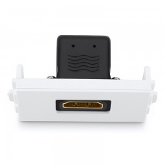 绿联 hdmi面板86墙插座模块2.0版90度弯头高清免焊接 MM113