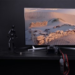 绿联 Micro HDMI转HDMI母转接线转换线手机摄像相机 20134