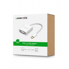 绿联CM140 Type-C转VGA转换器USB-C接口笔记本电视投影50511