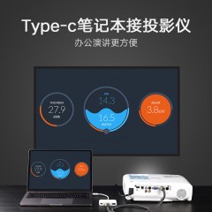 绿联US163 Type-C扩展坞 USB-C转VGA+ USB3.0带PD供电30376
