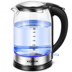 Konka/康佳 304不锈钢食品级玻璃烧水壶 KEK-15DG1720