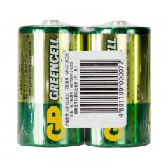 GP超霸 电池二号两粒碳性无汞电池 2号C型中号 R14S