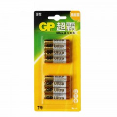 GP超霸 7号8节碱性电池高能