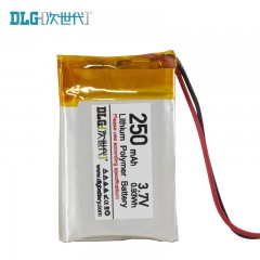 次世代 3.7V  聚合物锂电池 LP502030-250mAh