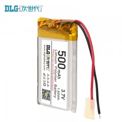 次世代 3.7V 500mAh 聚合物锂电池 LP702530-500