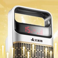 艾美特 取暖器家用/电暖器/暖风机暖气机 遥控塔式  HP20096R-W