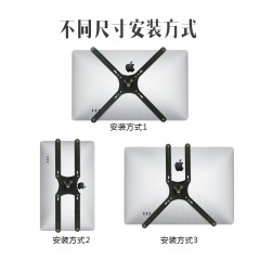 DVHZ 17-27寸显示器无孔显示器支架头配件通用 加强型 AL006