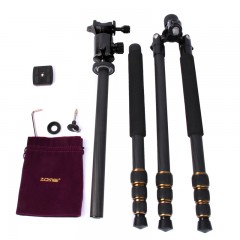 卓美 碳纤维三脚架单反相机佳能700d索尼尼康d5300三角架支架 d7100