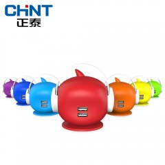 正泰 阿里智能时尚萌排插 2.1A 双USB智能排插接线板  NEAE3-0010U-1.5-1