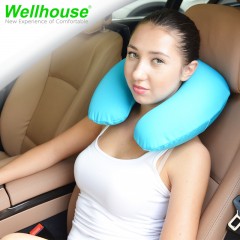 Wellhouse 充气枕U型枕舒适办公室出差快速充气便携吹气颈椎护颈枕飞机枕脖