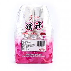 舒润 特硬型纸杯(258ml)*50只颜色随机