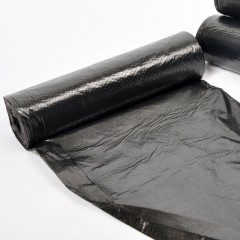 宜洁 5卷加厚垃圾袋全新料黑色厨房卫生间家用塑料袋中大号45*50cm Y-9711