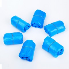 宜洁 一次性鞋套加厚雨天防水学生机房脚套样板房室内塑料套 100只