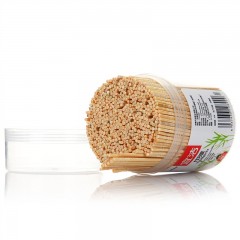 宜洁 3筒装一次性竹牙签单头餐用细牙签卫生酒店竹牙签剔牙 1740只